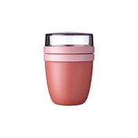 LUNCHPOT Ellipse Vivid Mauve ø 10.7 cm - Rot/Rosa, Kunststoff (10.7/15.1/10.7cm) - Mepal