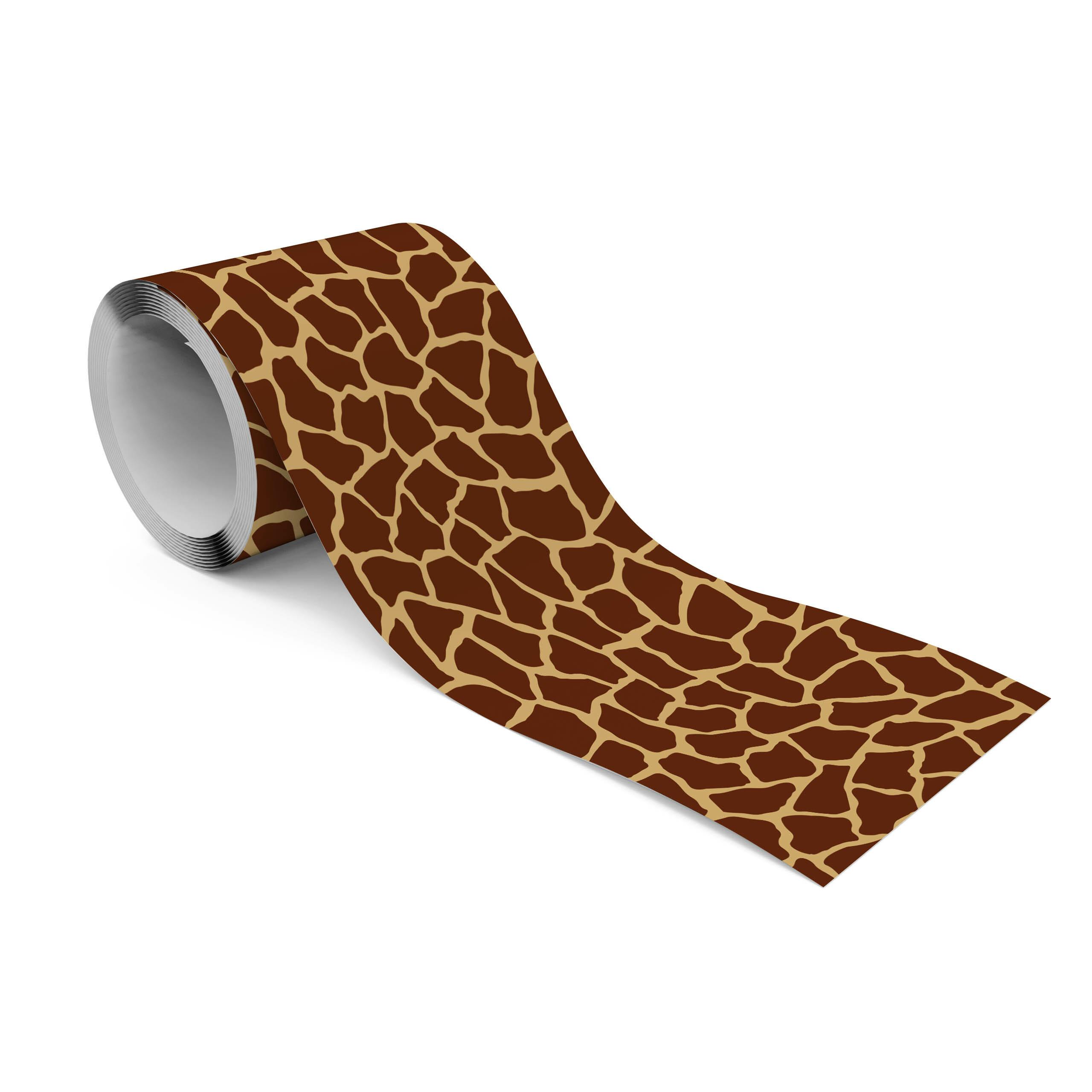 TAPETENBORDÜRE selbstklebend TIERMUSTER Giraffenflecken Giraffe Spots - Braun, Papier (10/300/300cm) - Muralo