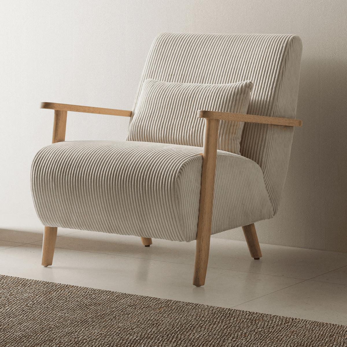 SESSEL Bonnie Beige 70/83/84 cm - Beige, Textil (83/84/70cm) - Calicosy