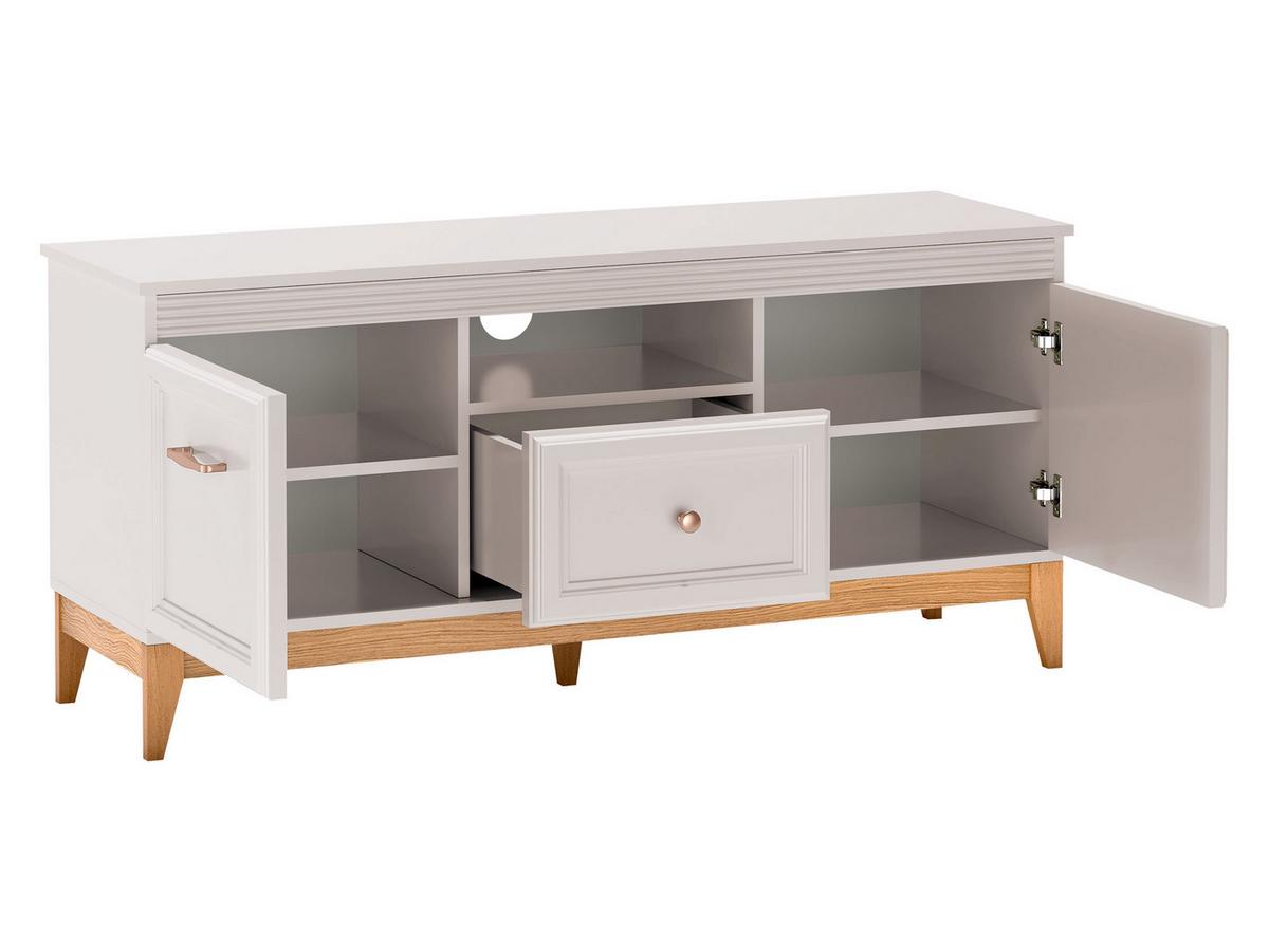 TV-LOWBOARD Windsor W-08 - Kaschmir/Eichefarben, Holz/Holzwerkstoff (136/62/41cm) - MIRJAN24
