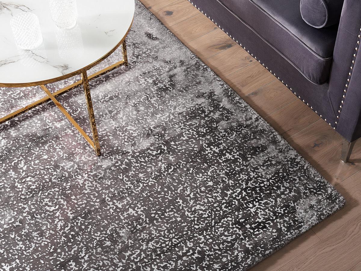 KURZFLOR-TEPPICH Esel 230/160 cm - Grau, Naturmaterialien (160/230cm) - Beliani