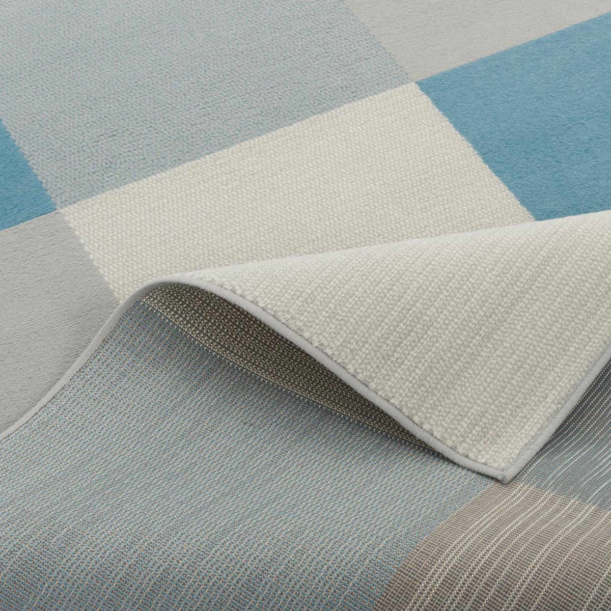 TEPPICH MODERN TRENDLINE KARO - Blau, Textil (80/150cm) - Pergamon