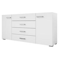 SIDEBOARD Gimren 2D4SZ - Hellgrau/Weiß, Holzwerkstoff/Kunststoff (156/74/35cm) - MIRJAN24