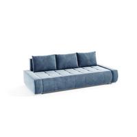 SCHLAFSOFA Vogar In Monolith - Blaugrau, Holzwerkstoff/Textil (240/85/110cm) - Fun Möbel