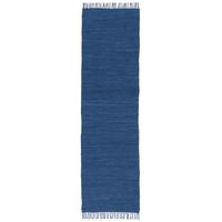 BAUMWOLLE NATUR TEPPICH LÄUFER JOLLY COTTON - Dunkelblau, Textil (90/160cm) - Pergamon