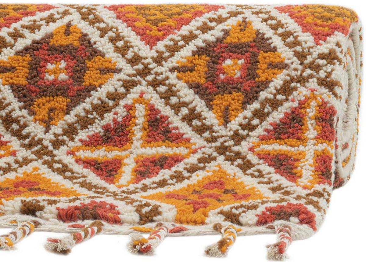 BERBERTEPPICH Marmoucha 250x300 cm - Terracotta, Textil (250/300cm) - THEKO
