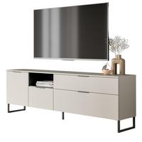 TV-LOWBOARD Kaschmir, schwarz, TV Unterteil 185 cm mit Soft-Close - Kaschmir/Schwarz, Holzwerkstoff/Kunststoff (185/64/41cm) - Inn.Furn