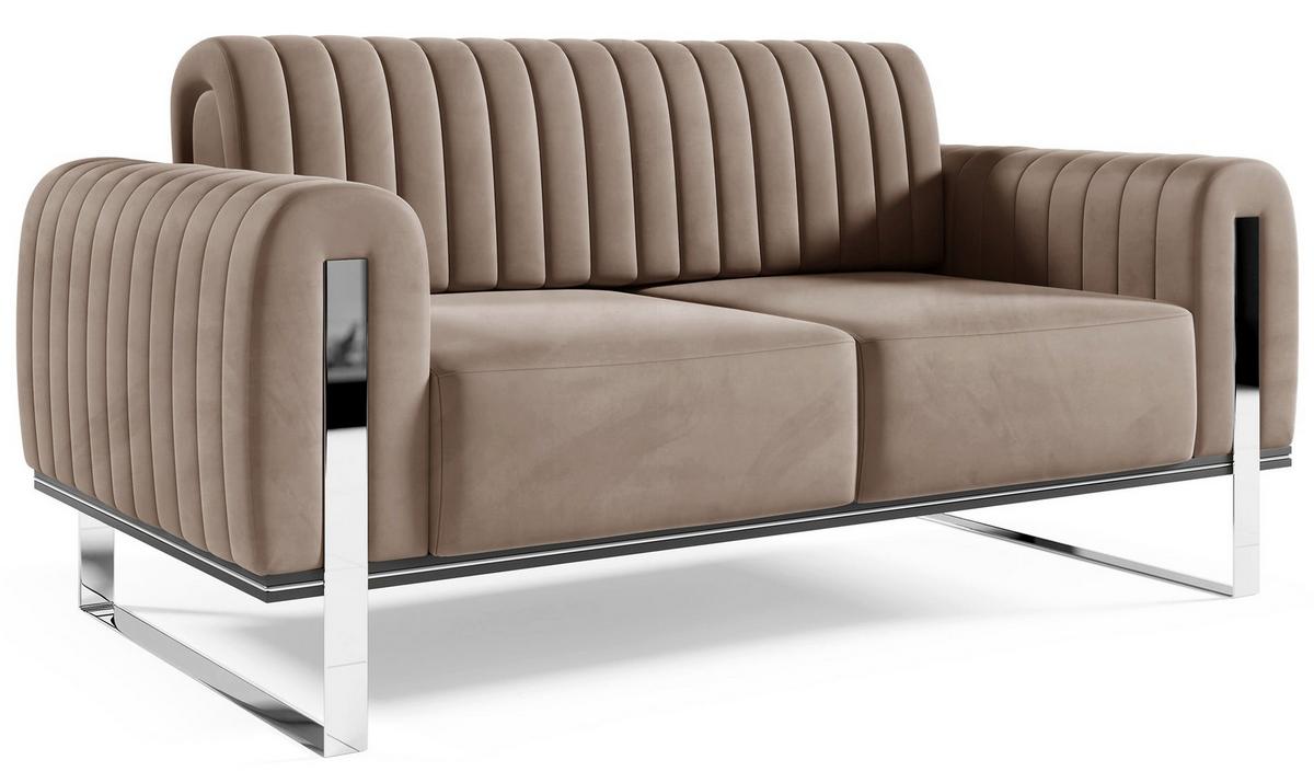 SOFA Parissa 164 cm - Beige, Textil/Metall (164/79/92cm) - Selsey