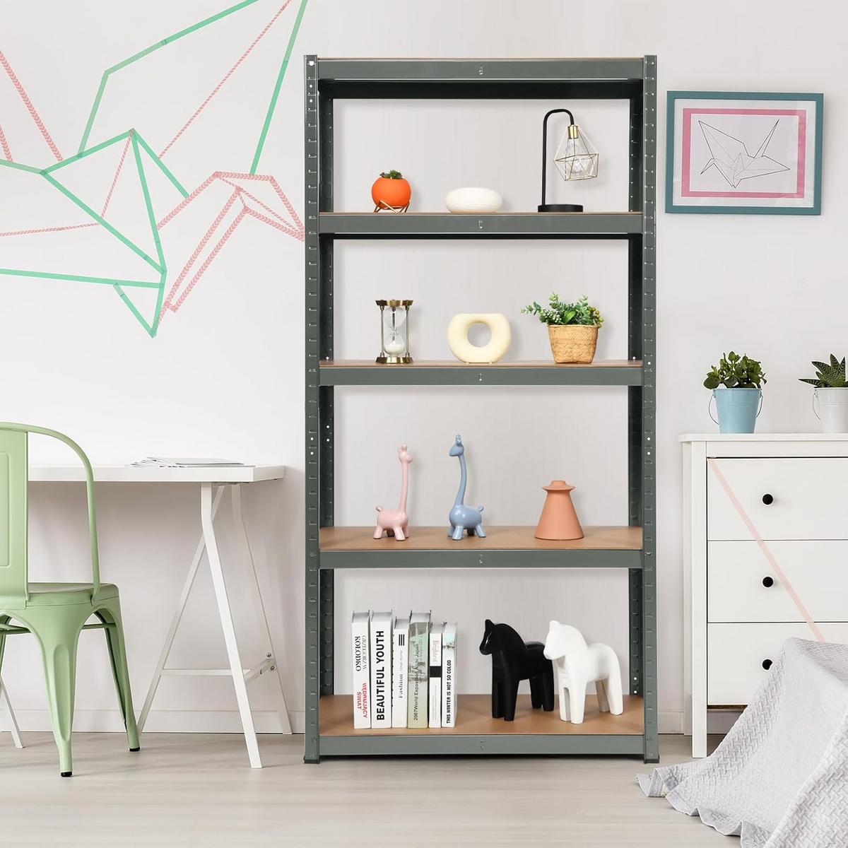 LAGERRGAL Grau - Grau, Holz (90/180/40cm) - COSTWAY