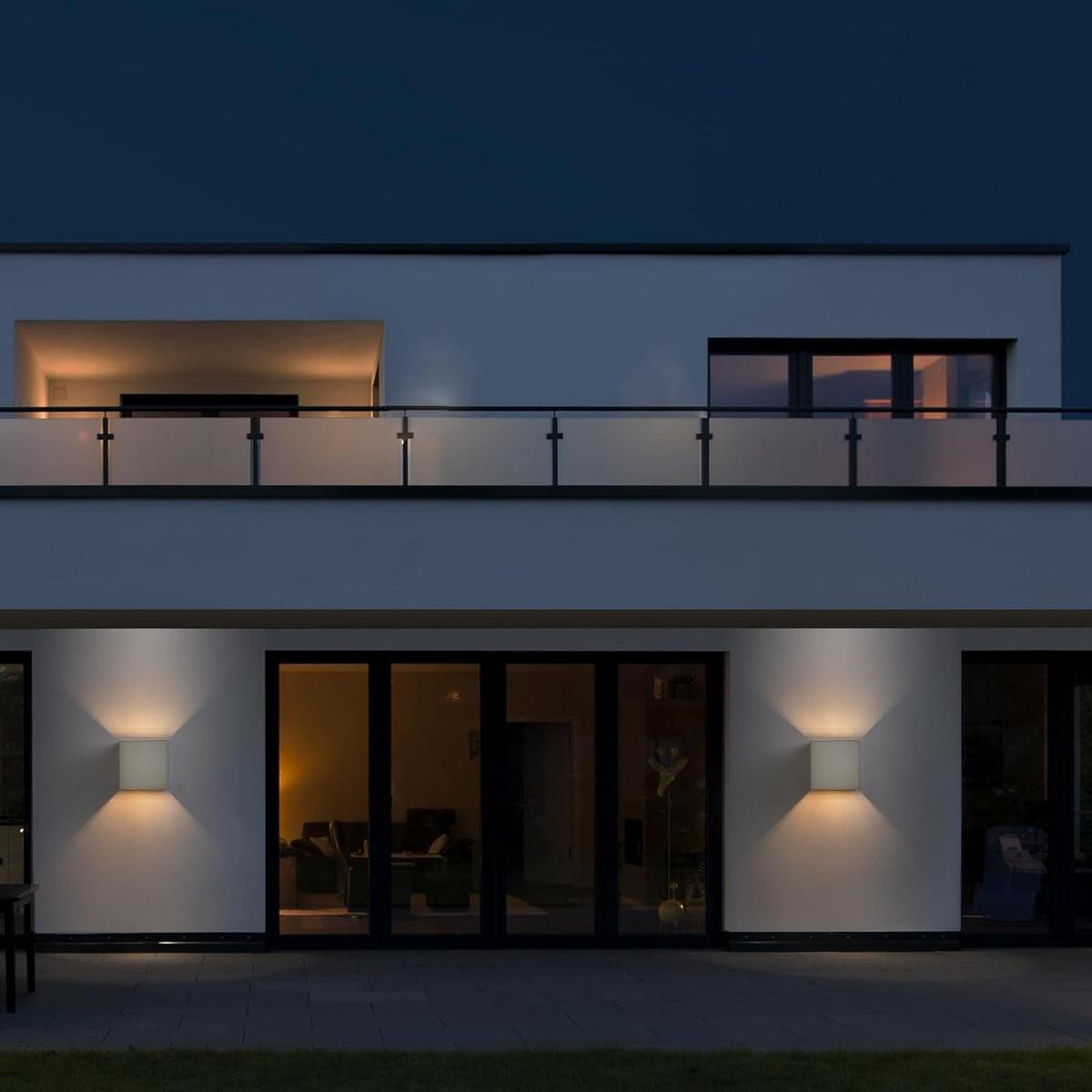 WANDLEUCHTE Luminesce 22/11.5/22 cm - Grau, Metall (11.5/22/22cm) - ZMH
