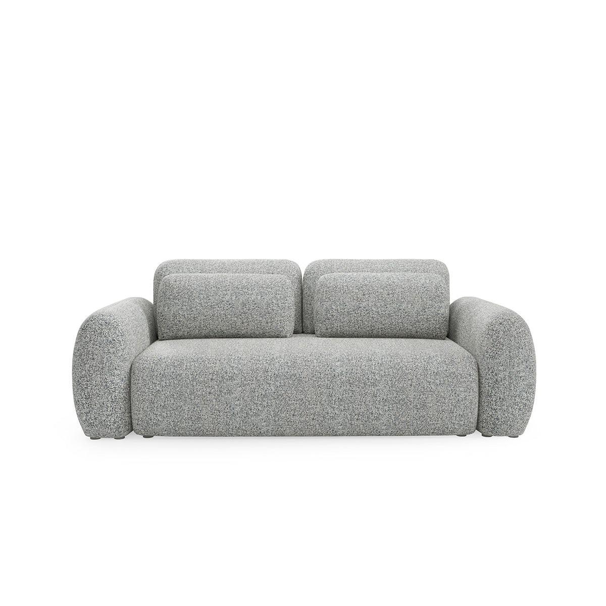SOFA Carmela 3 Sitzplätze Grau - Grau, Holz (266/95/121cm) - Petits-meubles