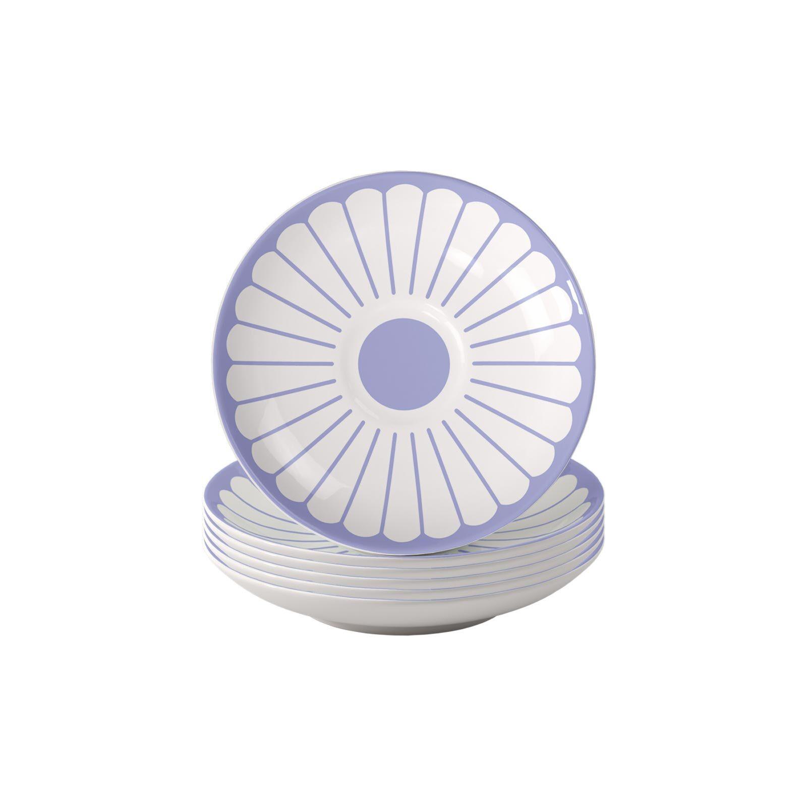 ESPRESSOUNTERTASSEN Fleur Couleur Bleu ø 11,7 cm 6er Set - Blau, Keramik (11.7cm) - Villeroy & Boch