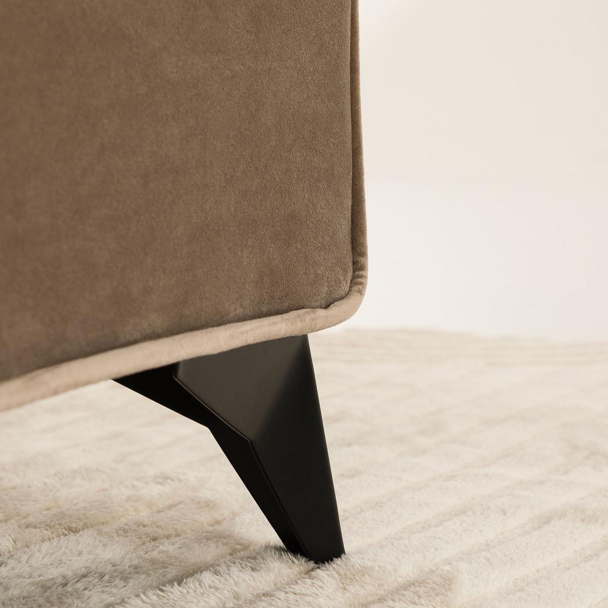 POLSTERBETT LAVORO 90x200 cm greige - Greige, Textil (90/200cm) - IDIMEX