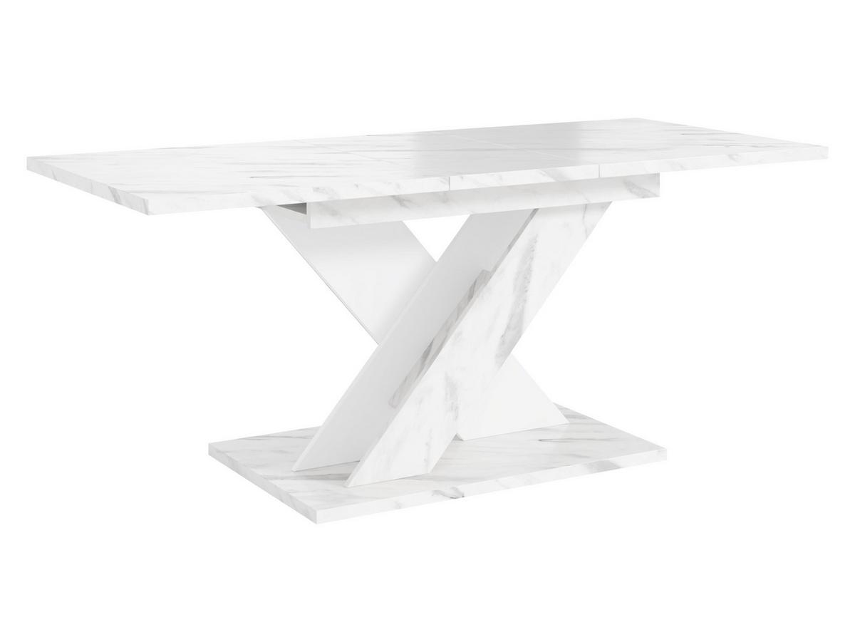 ESSTISCH Toxx 160 - Schwarz/Weiß, Holzwerkstoff (80/120/75cm) - MIRJAN24