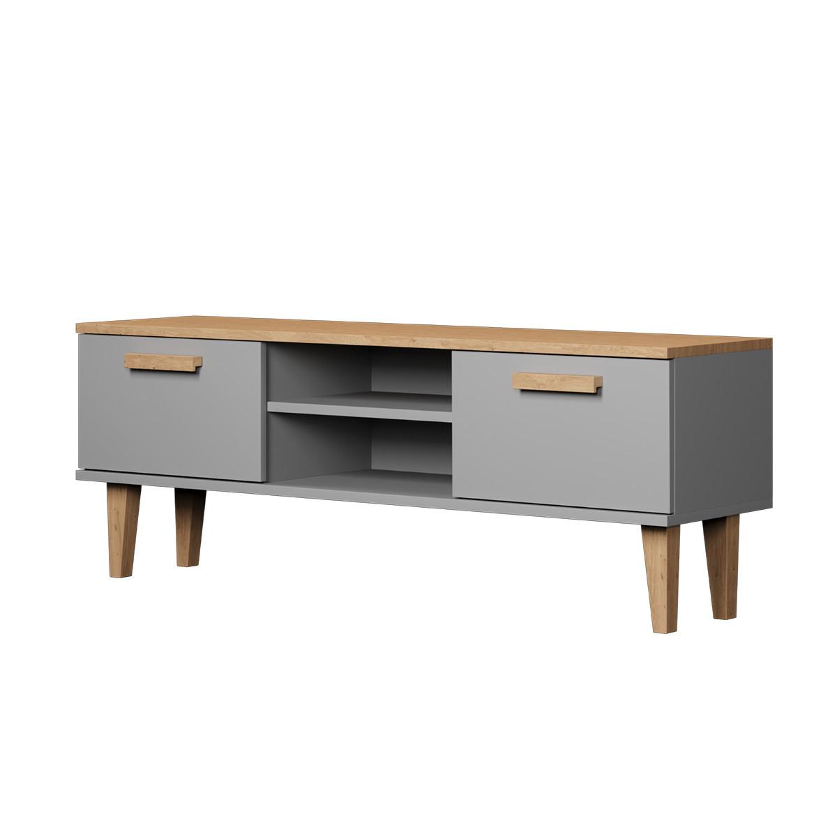TV-MÖBEL Denver Grau - Grau, Holzwerkstoff (35/47/120cm) - Petits-meubles