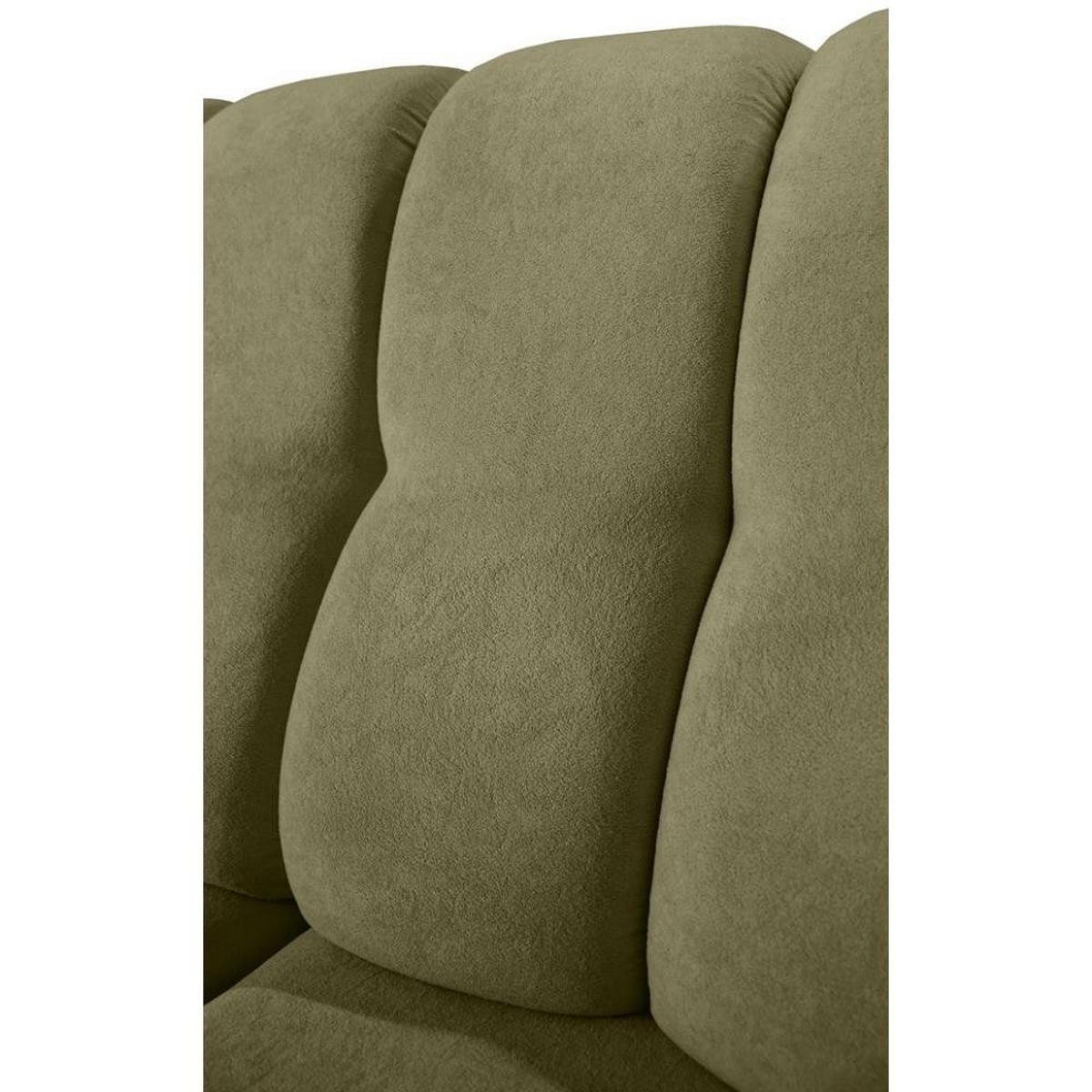 ECKSCHLAFSOFA Zoja rechts grün - Schwarz/Grün, Textil (261/193cm) - Beautysofa