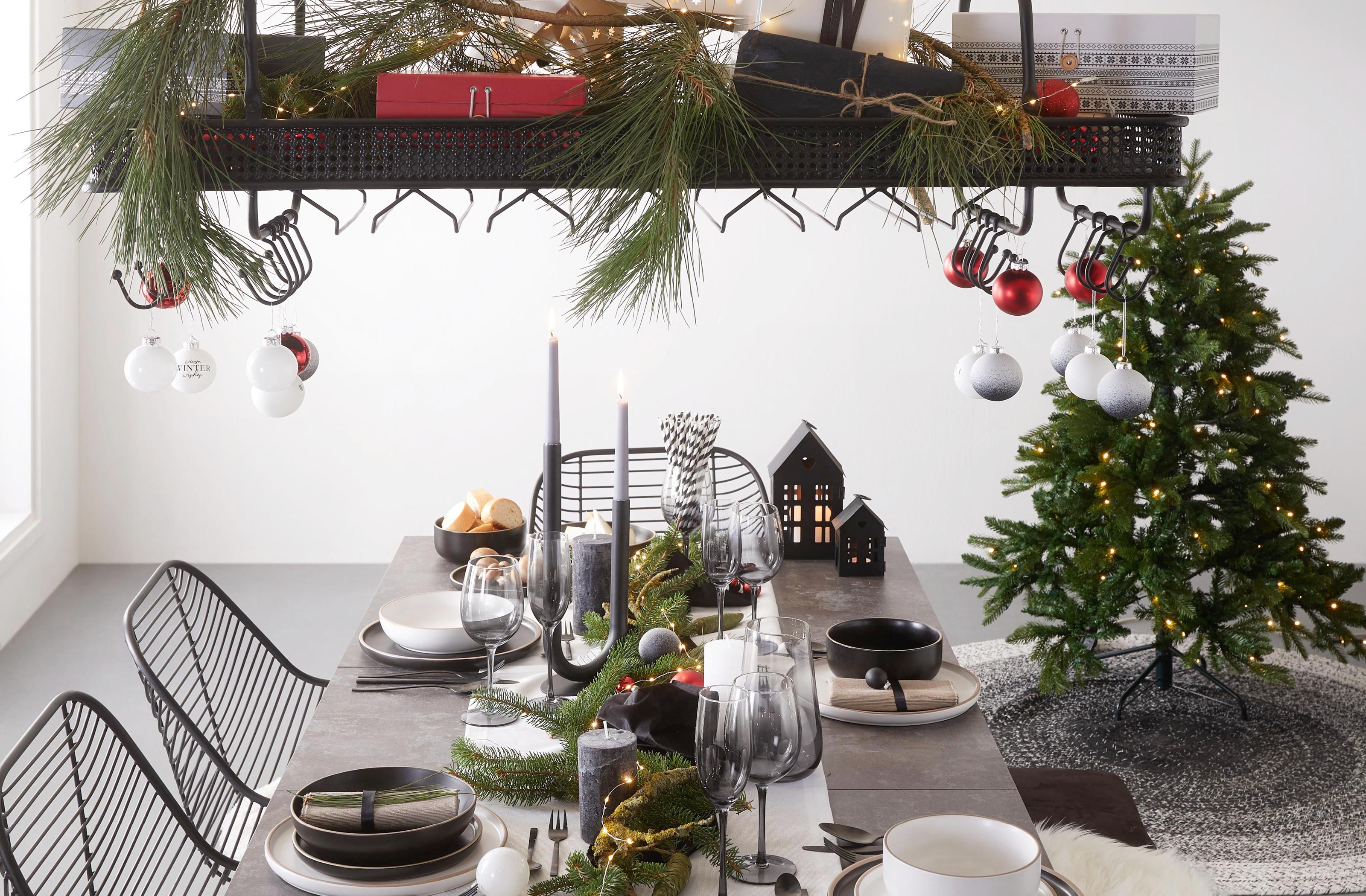 Ozdoby ?wi?teczne na st�l w stylu scandi winter