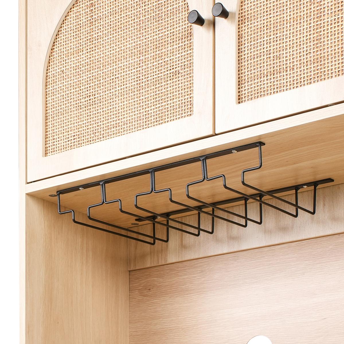 BUFFETSCHRANK 120 cm Hellbraun Campbellton - Hellbraun, Holzwerkstoff (120/173/40cm) - Beliani