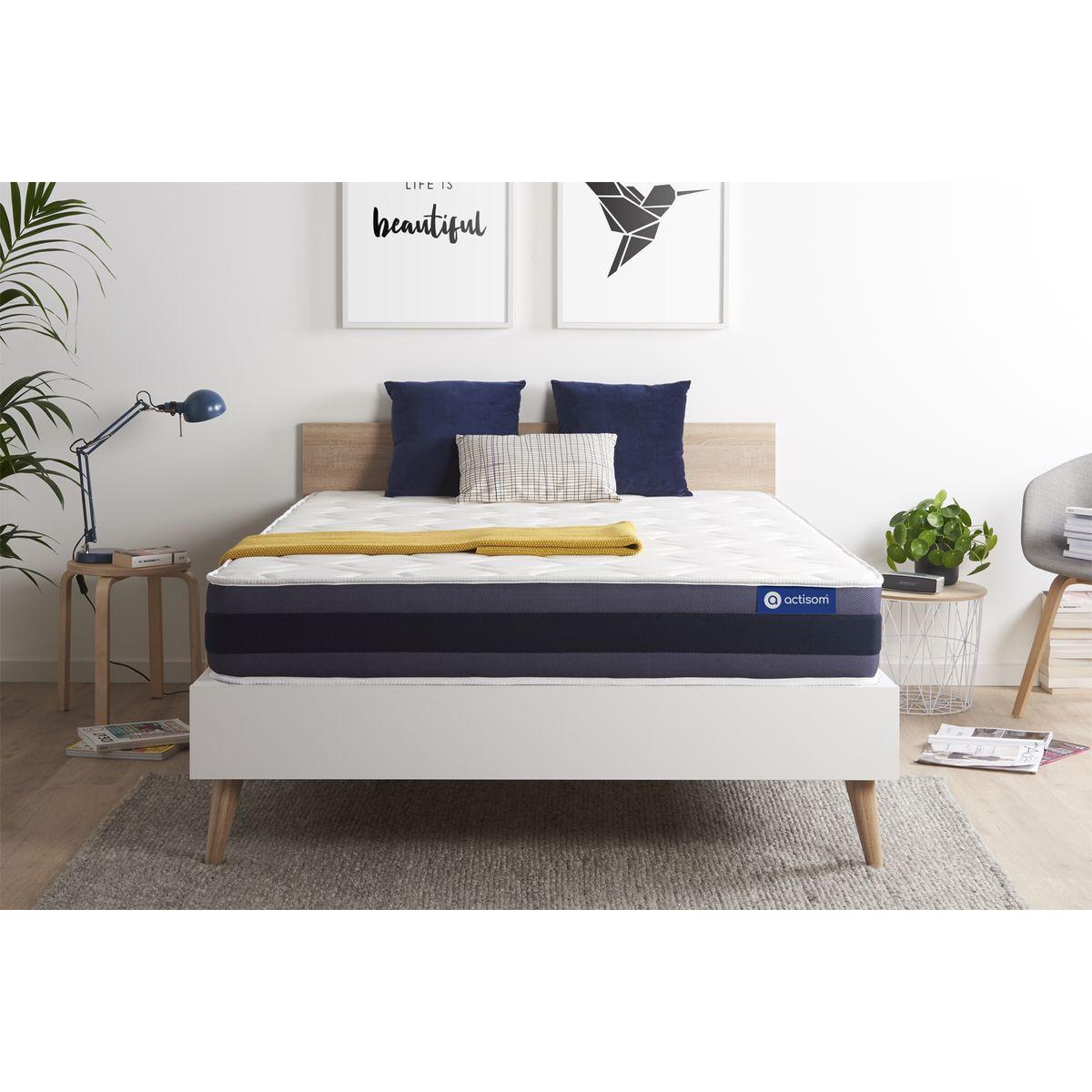 MATRATZE Actilatex morpho Latex und Memory-Schaum 160 x 200 cm h1 - Weiß, Textil (160/200cm) - ACTISOM