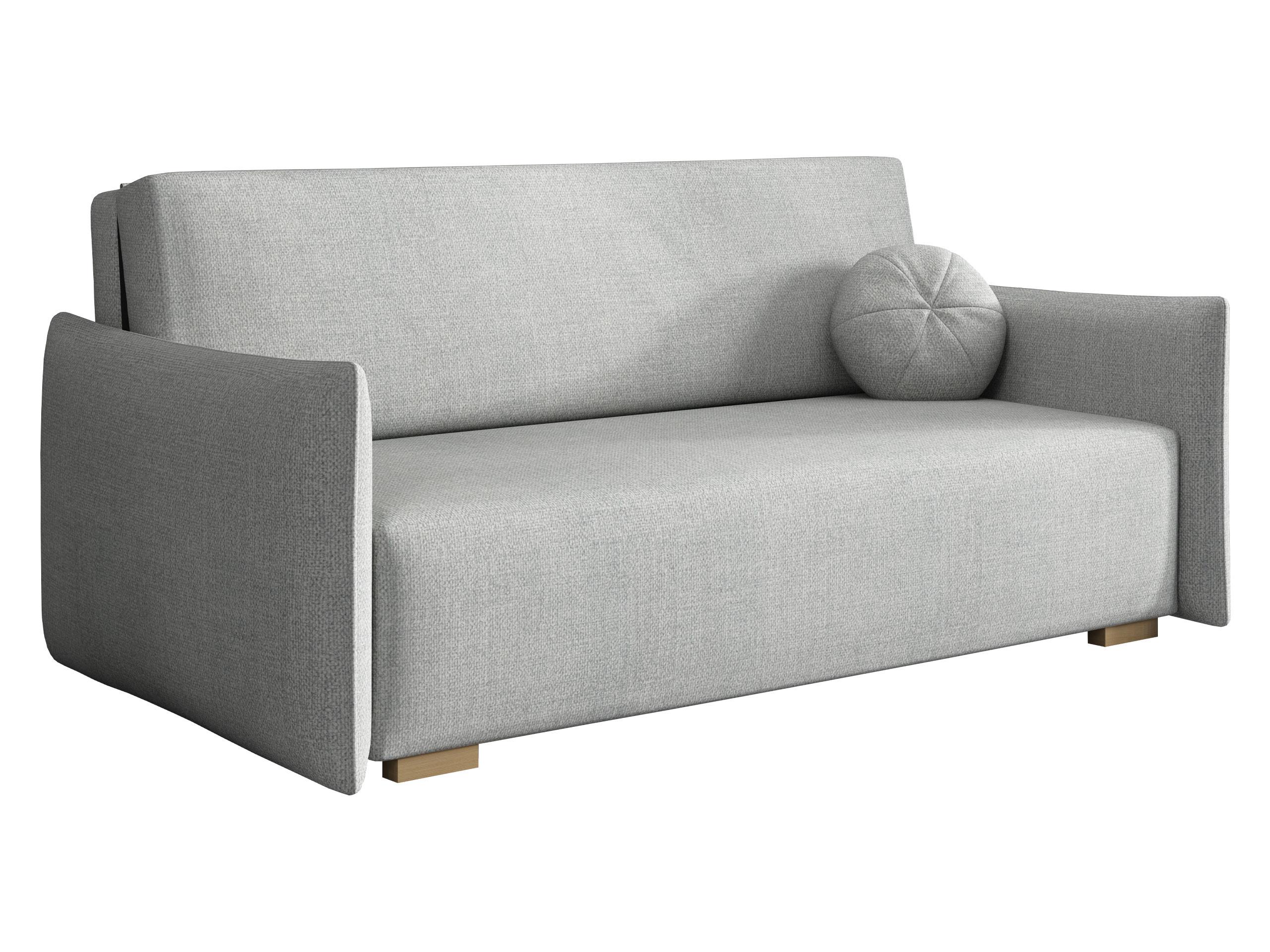SCHLAFSOFA Viva Glov IV - Hellgrau/Naturfarben, Holz/Textil (174/85/98cm) - MIRJAN24