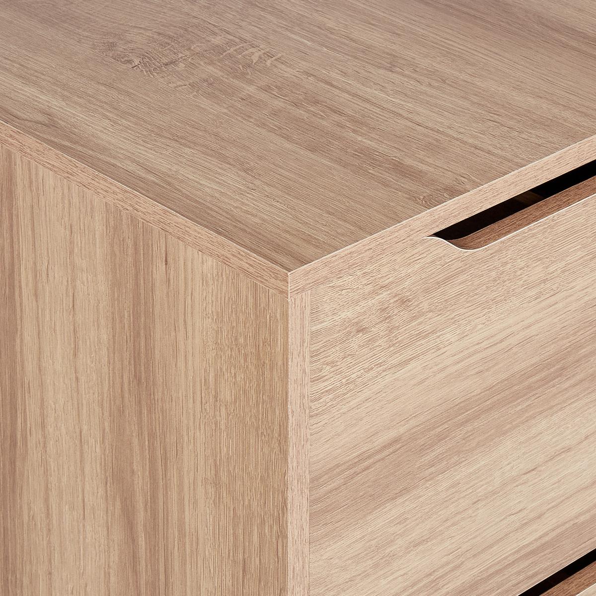 WASCHBECKENUNTERSCHRANK 60 cm Hellbraun Cariacica - Hellbraun, Holzwerkstoff (60/80/45cm) - Beliani
