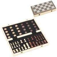 SCHACHSPIEL MDF Kiefernholz Walnuss - Walnussfarben, Holz (38.5/38.5cm) - SPORTNOW