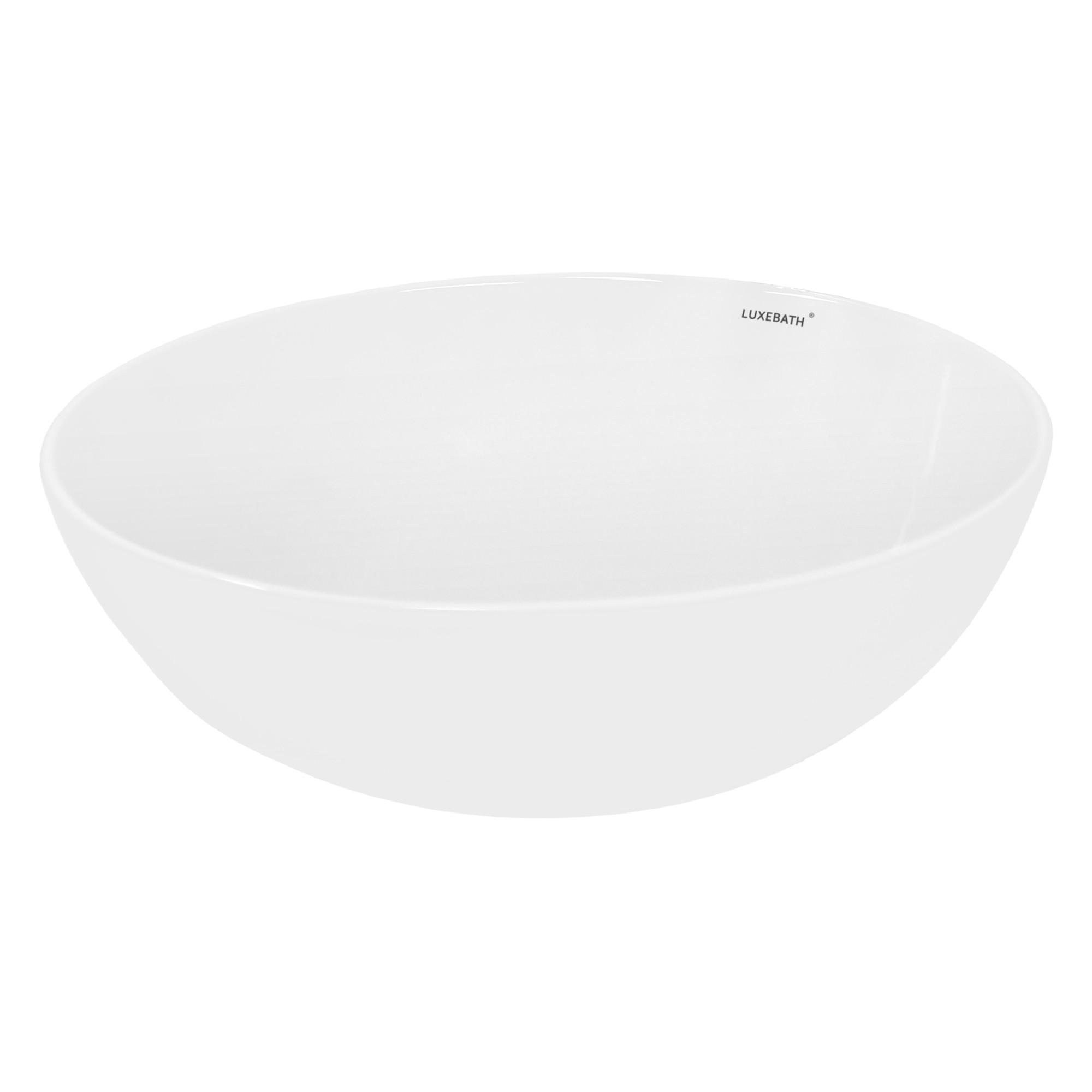 WASCHBECKEN - Weiß, Keramik (39.5/14.5/39.5cm) - LuxeBath