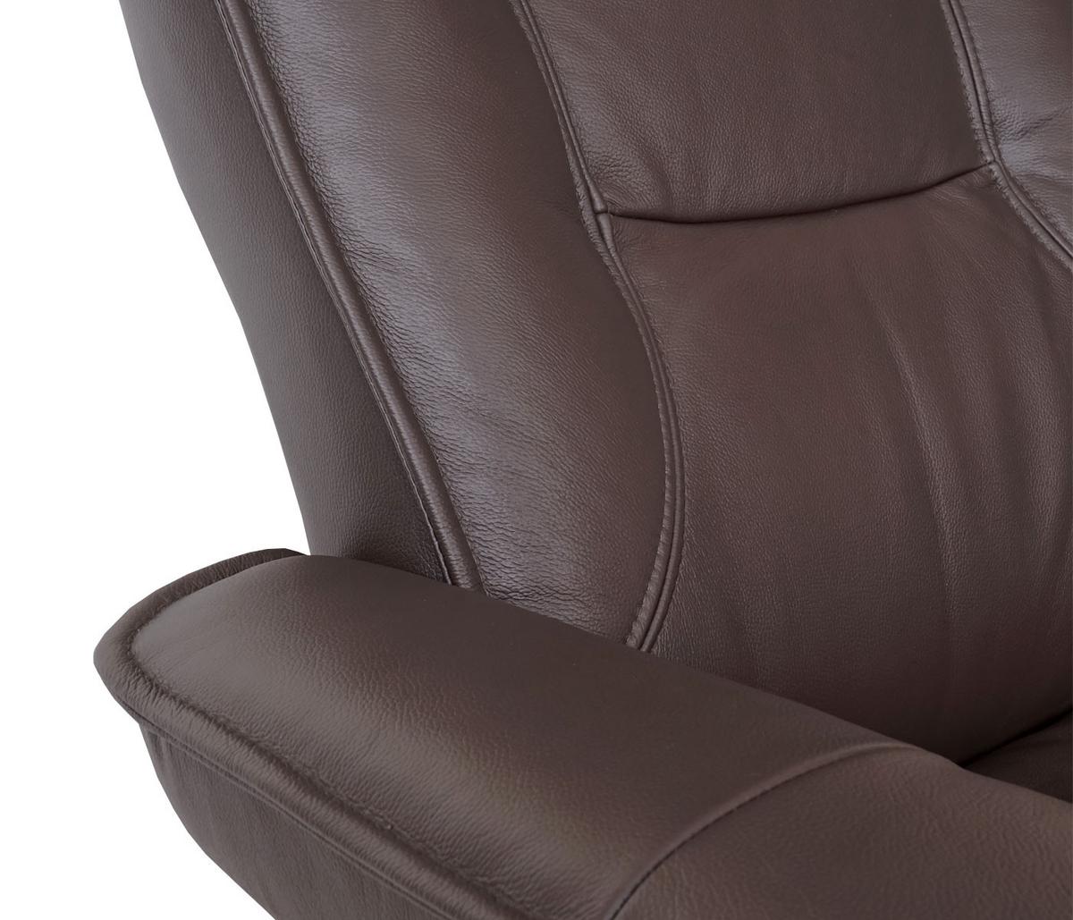 RELAXSESSEL Braun - Braun, Leder (86/105/82cm) - MCA