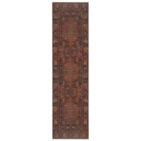 TEPPICH Waschbar HURST, orientalisch mit Medaillon, aus Polyester, Rot, 60 x 230 cm - Rot, Textil (230/60cm) - KADIMA DESIGN