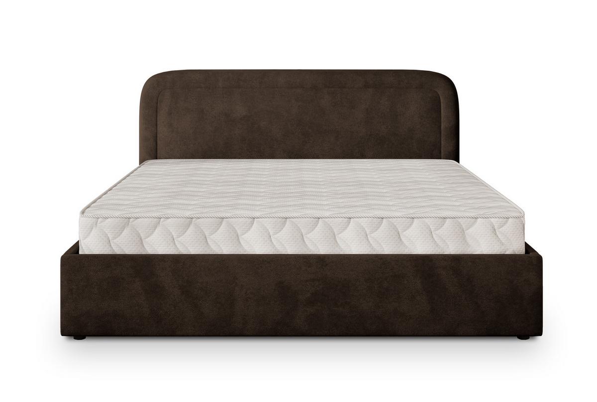 POLSTERBETT BENIRA K 200x200 cm mit Bettkästen - Braun - Braun, Holz/Textil - MASSENO