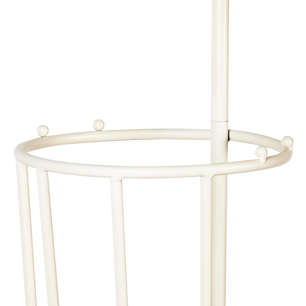 SCHIRMSTÄNDER Metall Hellbeige Chambord - Beige, Metall (26/70/26cm) - Beliani