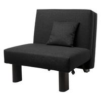 FALTSESSEL Kalomira Bezug Flachgewebe Metall schwarz / schwarz - Schwarz, Kunststoff (100/85/85cm) - 58aufmkessel