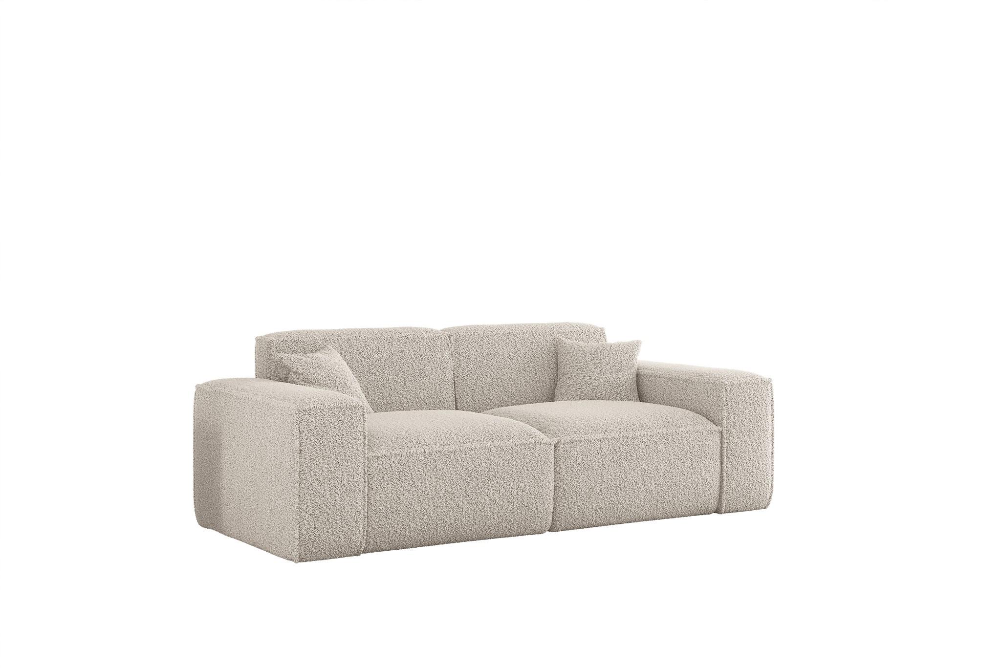 SOFA 2-sitzer Celes Premium In Sven - Weiß, Holzwerkstoff/Textil (182/73/90cm) - Fun Möbel