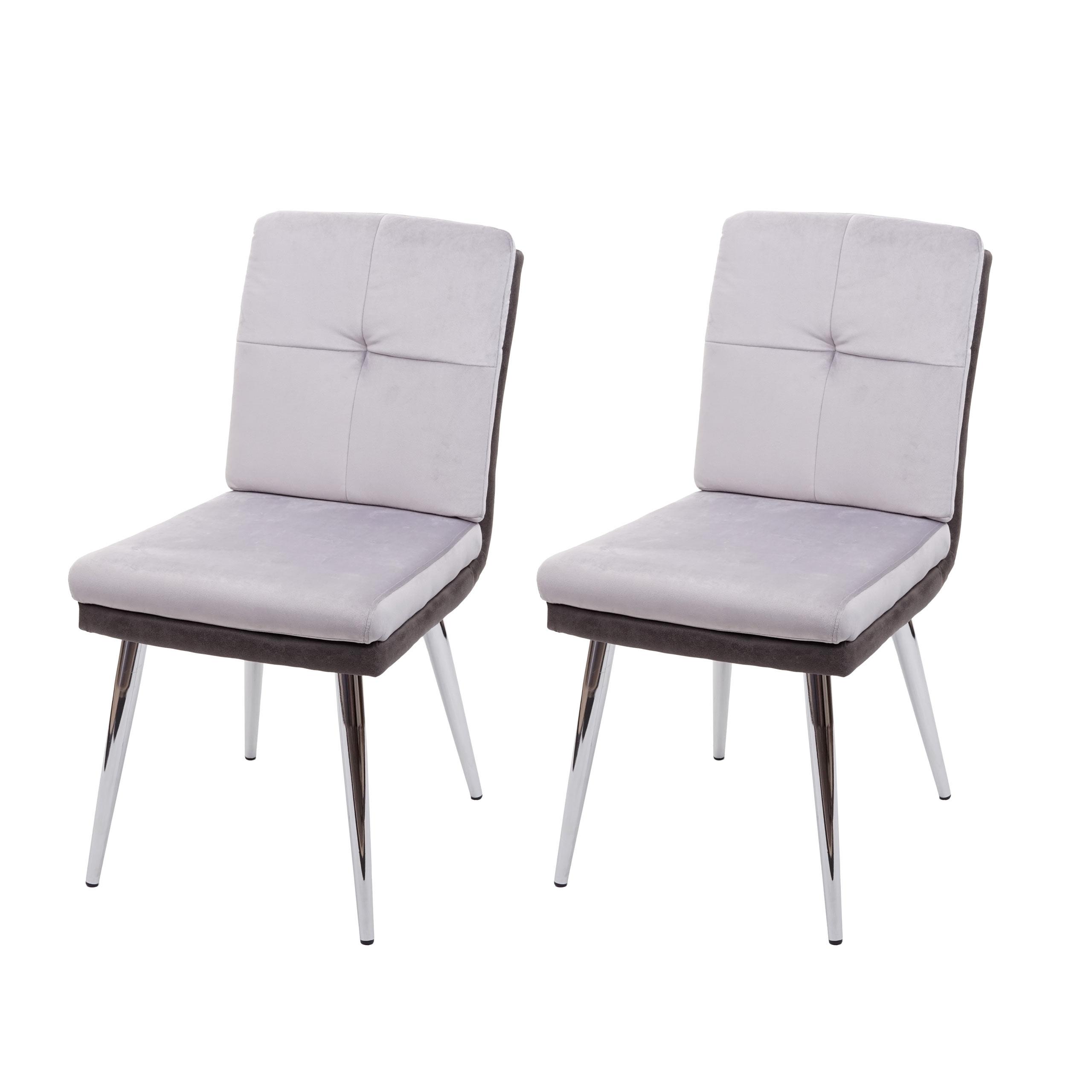 ESSZIMMERSTUHL Grau 2er-Set - Grau, Textil (46/91/66cm) - MCW