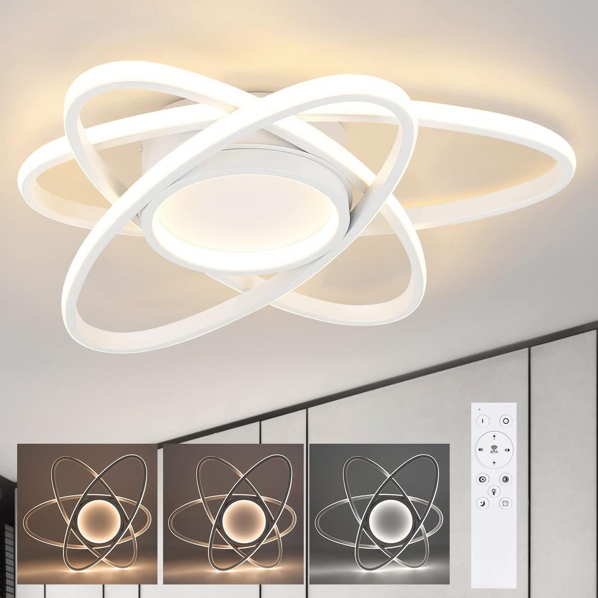 LED-DECKENLEUCHTE Dornbrand 42.0/8.5/42.0 cm - Weiß, Metall (42/42/8.5cm) - ZMH