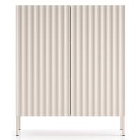 HIGHBOARD Derriva Hellbeige 100 cm - Ecru/Beige, Holzwerkstoff/Metall (100/120/37cm) - Selsey