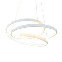 LED-PENDELLEUCHTE Elowynne 50/50/150 cm - Weiß, Metall (50/50/150cm) - ZMH