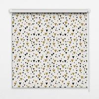INNENROLLO - Fensterrollo - Rollo - 90x140 cm - Dreiecke - Schwarz, Kunststoff (90/140/0.5cm) - TULUP