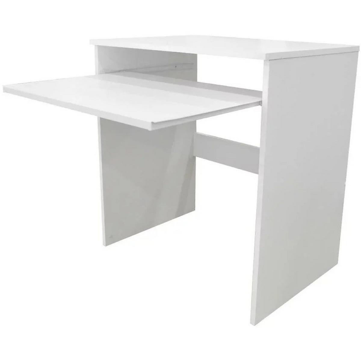 SCHREIBTISCH VALERIO 75x50x70 cm Bürotisch Computertisch, Weiß - Weiß, Holzwerkstoff (50/75/70cm) - MASSENO