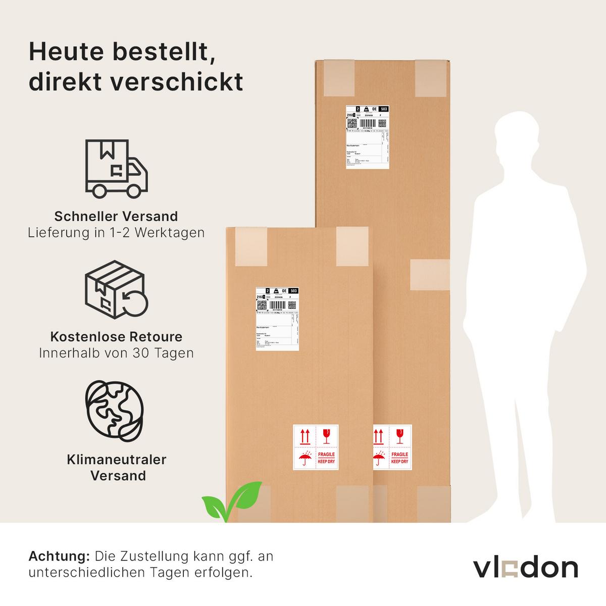BÜROSCHRANK Logan Fronten in Graphit Seidenmatt - Graphitfarben, Holzwerkstoff (82/184/37cm) - Vladon
