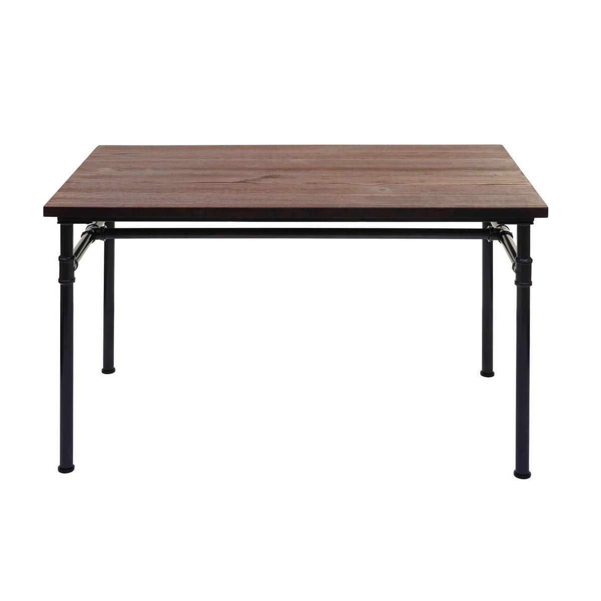 ESSZIMMER-SET Schwarz, Grau - Schwarz/Grau, Holz (120/115/70cm) - MCW