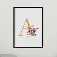 POSTER Buchstaben A A4 Rahmenlos - Klar, Papier (29.7/5/21cm) - Nacnic
