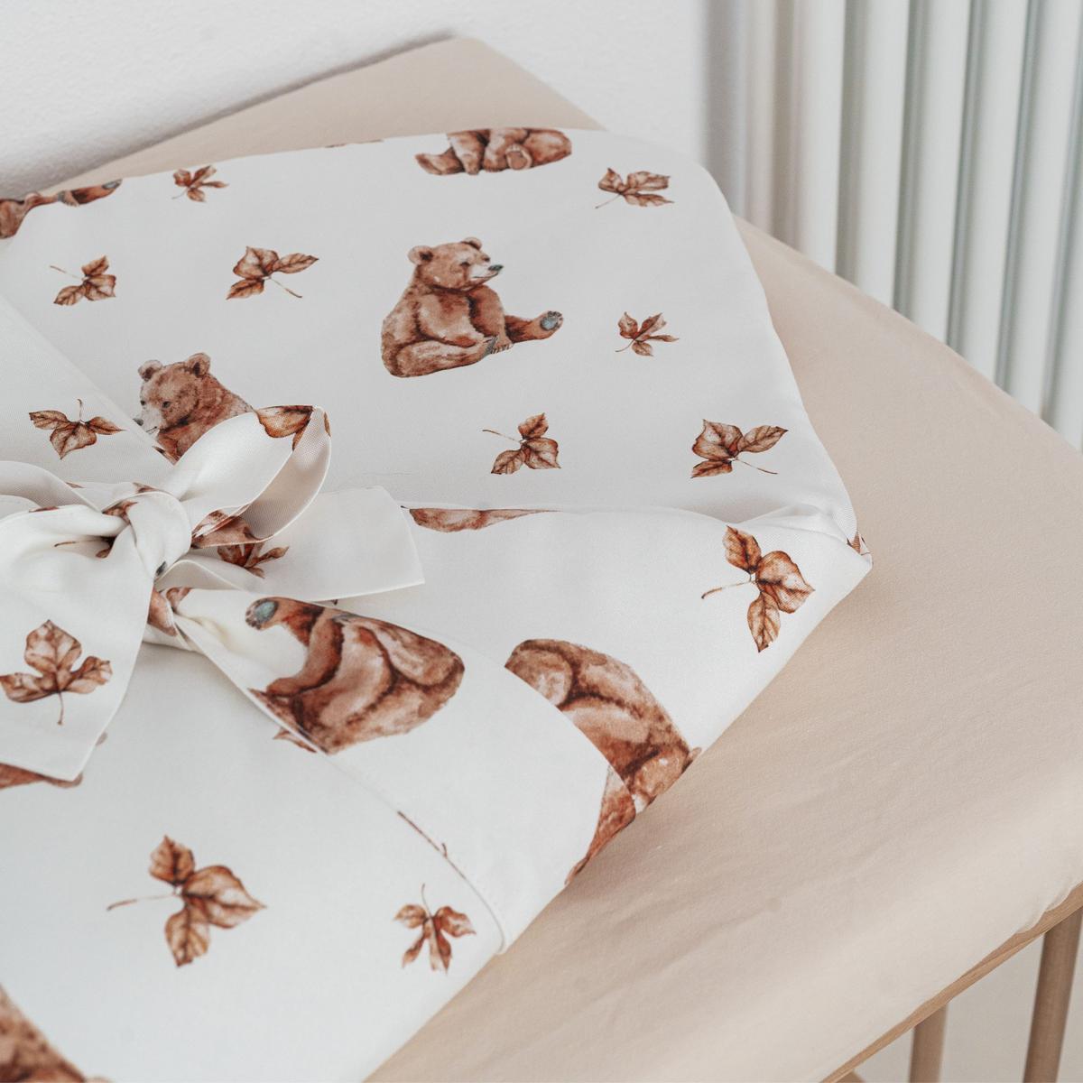 BABY Bambus-Bettwäsche Bärchen - Weiß, Textil (75/75cm) - waldin