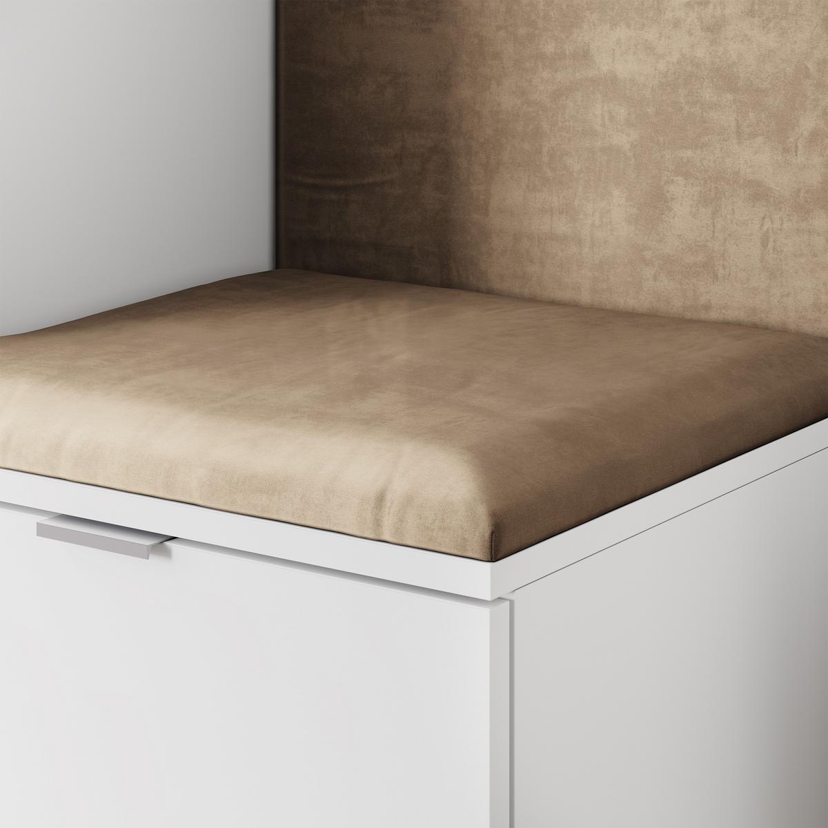 GARDEROBENSCHRANK LORI 95/181/51 cm Modern Garderobe-Set Weiß - Weiß/Mokka, Holzwerkstoff (95/181/51cm) - MASSENO