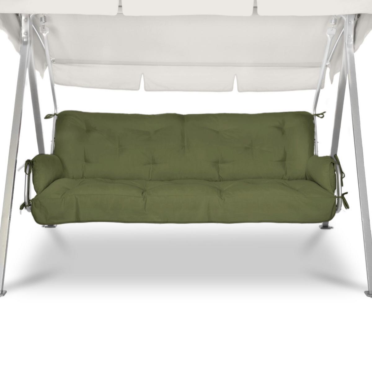 AUFLAGE für Hollywoodschaukel Flair HS 180x50x8cm Olivgrün - Olivgrün, Textil (50/180cm) - Beautissu 