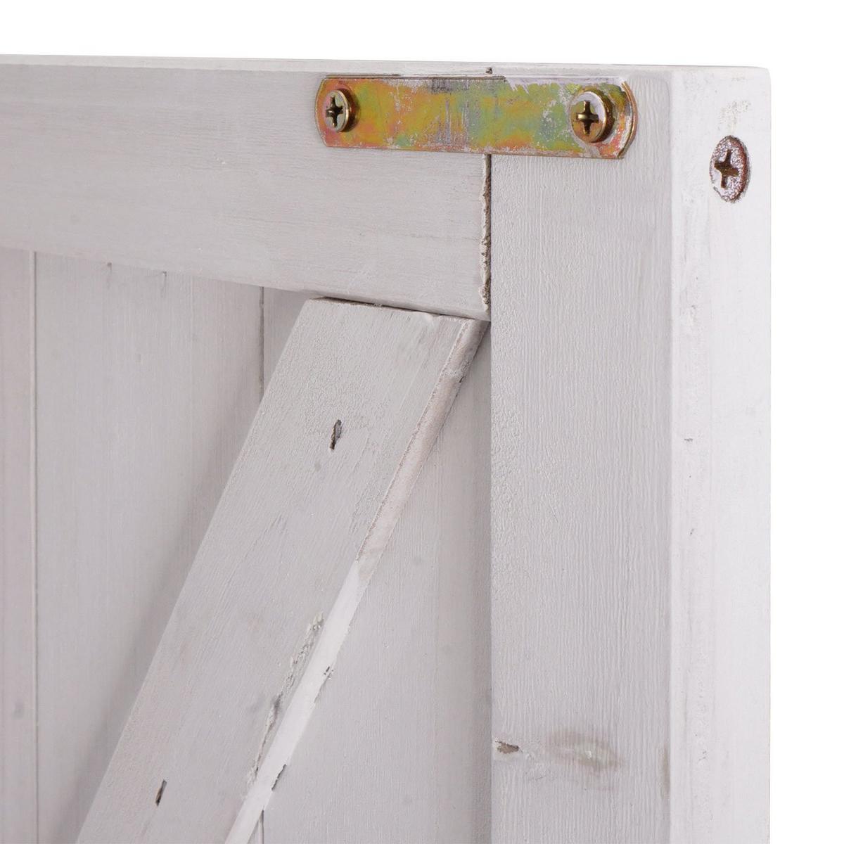 GARTENSCHRANK MIT ARBEITSPLATTE Weiß - Weiß, Holz (52/104/86cm) - MCW