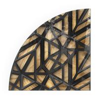 GLASPLATTE für Kamin 100x100 cm - Braun, Glas (100/100/0.4cm) - TULUP