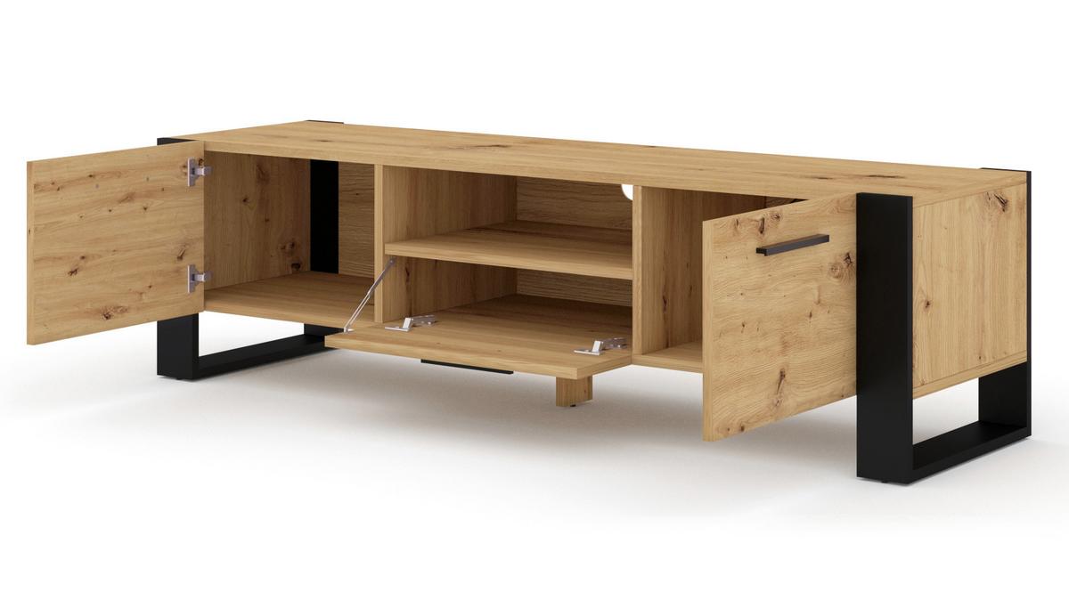 TV LOWBOARD Artisann 160/48/43 - Eiche Artisan, Holzwerkstoff (160/48/43cm) - RAUMHIRSCH FURNITURE