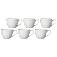 KAFFEETASSEN Bianco weiß 430 ml 6er Set - Weiß, Keramik (0.43L) - Ritzenhoff Breker
