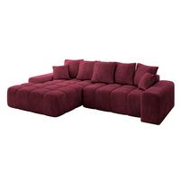 ECKSOFA Ottomane Links ENSI-L - 267x164x69 cm Bordeaux - Bordeaux, Holzwerkstoff/Kunststoff (267/164cm) - ALTDECOR